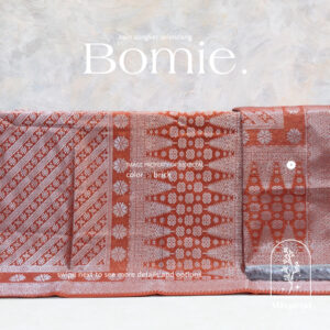 gambar kain songket dan selendang warna brick