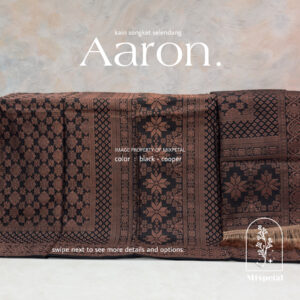 gambar dari kain songket dan kain selendang dengan warna Black - Cooper