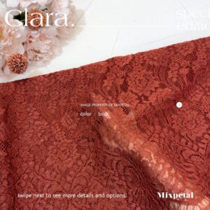 KAIN KEBAYA SEMI ITALY CORD METALIC CLARA - Brick
