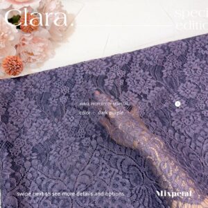 KAIN KEBAYA SEMI ITALY CORD METALIC CLARA - Dark Purple