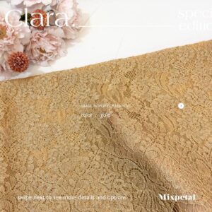 KAIN KEBAYA SEMI ITALY CORD METALIC CLARA - Gold