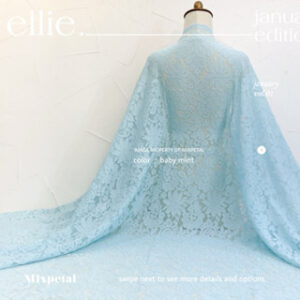 gambar kain kebaya katun semi perancis ellie warna baby mint