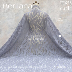 gambar bahan Kain kebaya Berliana dengan warna misty grey