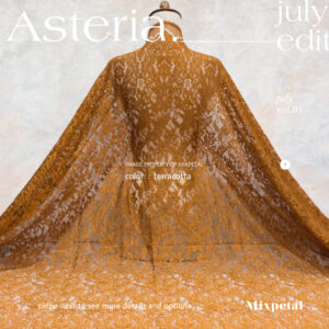 gambar Kain kebaya semi italy brokat Asteria dengan warna fired brick