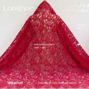 gambar Kain kebaya semi itali cord metalic Lorainne