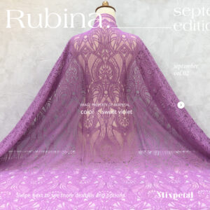 BAHAN KAIN KEBAYA SEMI PERANCIS BROKAT RUBINA